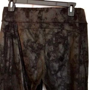 Rewash black suede/ leather look leggings size L
